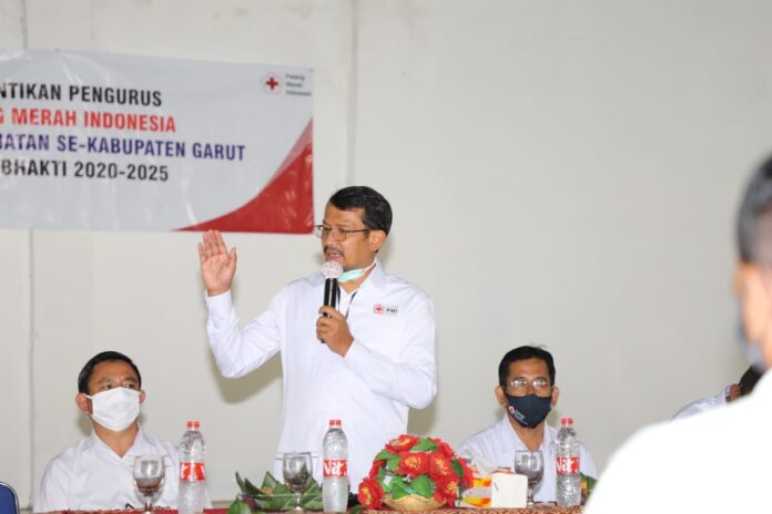 Wabup Garut Helmi Budiman Lantik Pengurus PMI di 9 Kecamatan