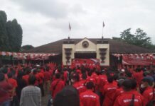 DPC PDI Perjuangan Kab Subang Gelar Apel Siaga Kader