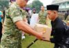 Panglima Kodam III/Siliwangi Mayjen TNI Kosasih, S.E., M.M., memimpin Upacara Hari Ulang Tahun (HUT) ke-67 Resimen Mahasiswa (Menwa) Mahawarman Jawa Barat