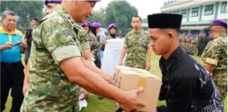 Panglima Kodam III/Siliwangi Mayjen TNI Kosasih, S.E., M.M., memimpin Upacara Hari Ulang Tahun (HUT) ke-67 Resimen Mahasiswa (Menwa) Mahawarman Jawa Barat