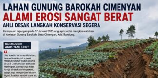 Lahan Gunung Barokah Cimenyan Alami Erosi Sangat Berat, Ahli Desak Langkah Konservasi Segera